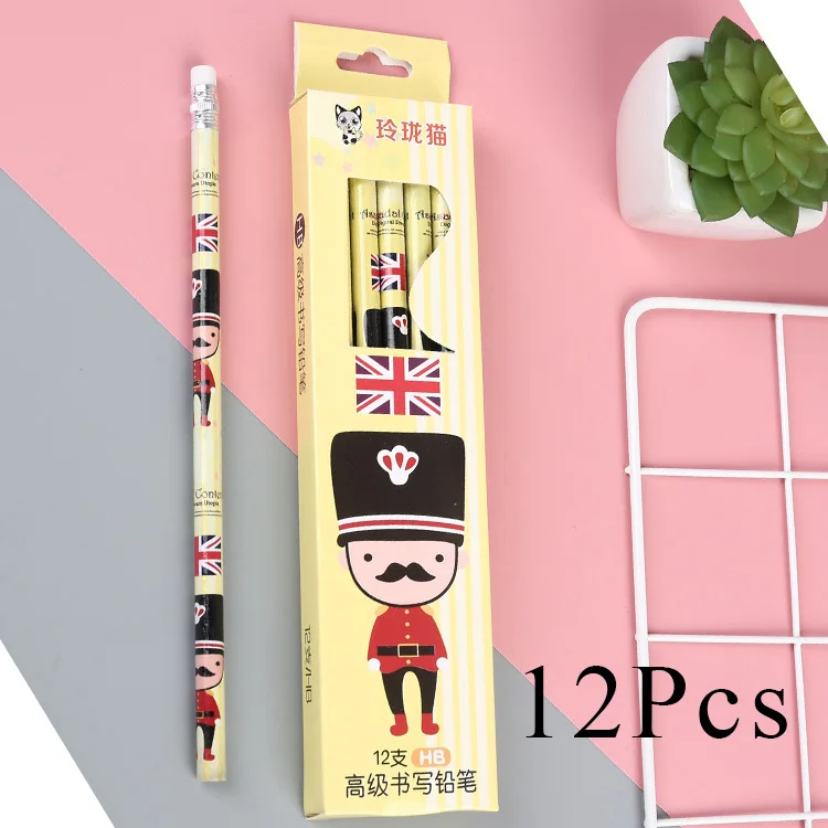 12 шт. милые конфеты HB карандаши Kawaii Фламинго деревянный студенческий карандаш для детей подарок школьные принадлежности карандаш канцелярские принадлежности - Цвет: 3