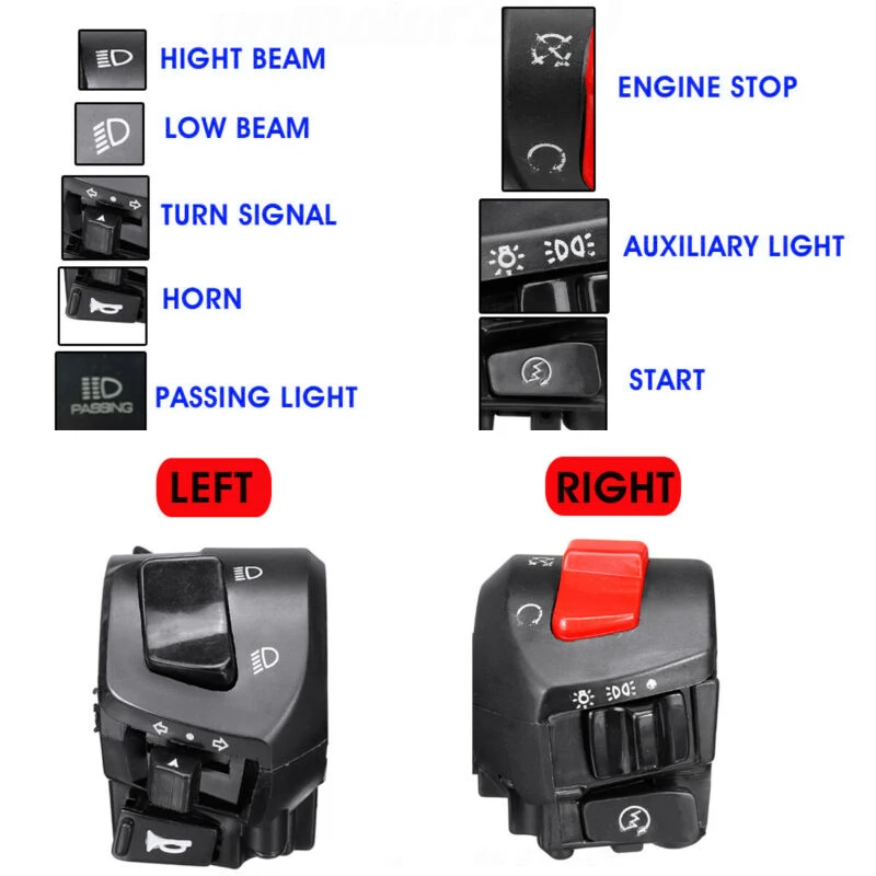 Водонепроницаемый мотоциклетный переключатель универсальный 1 пара руля электрический сигнал поворота