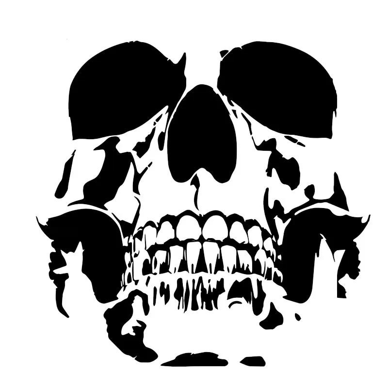 

Terror SKULL Reflective Car Stickers Motorcycle Decal Bumper Reflective for Bmw Cover Scratches Auto Accessories PVC9cm X9cm