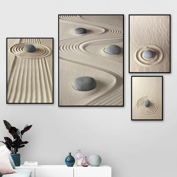 

Landscape Zen Themed Art Stone Still life Wall Art Canvas Painting Nordic Posters And Prints Wall Pictures For Living Room Decor