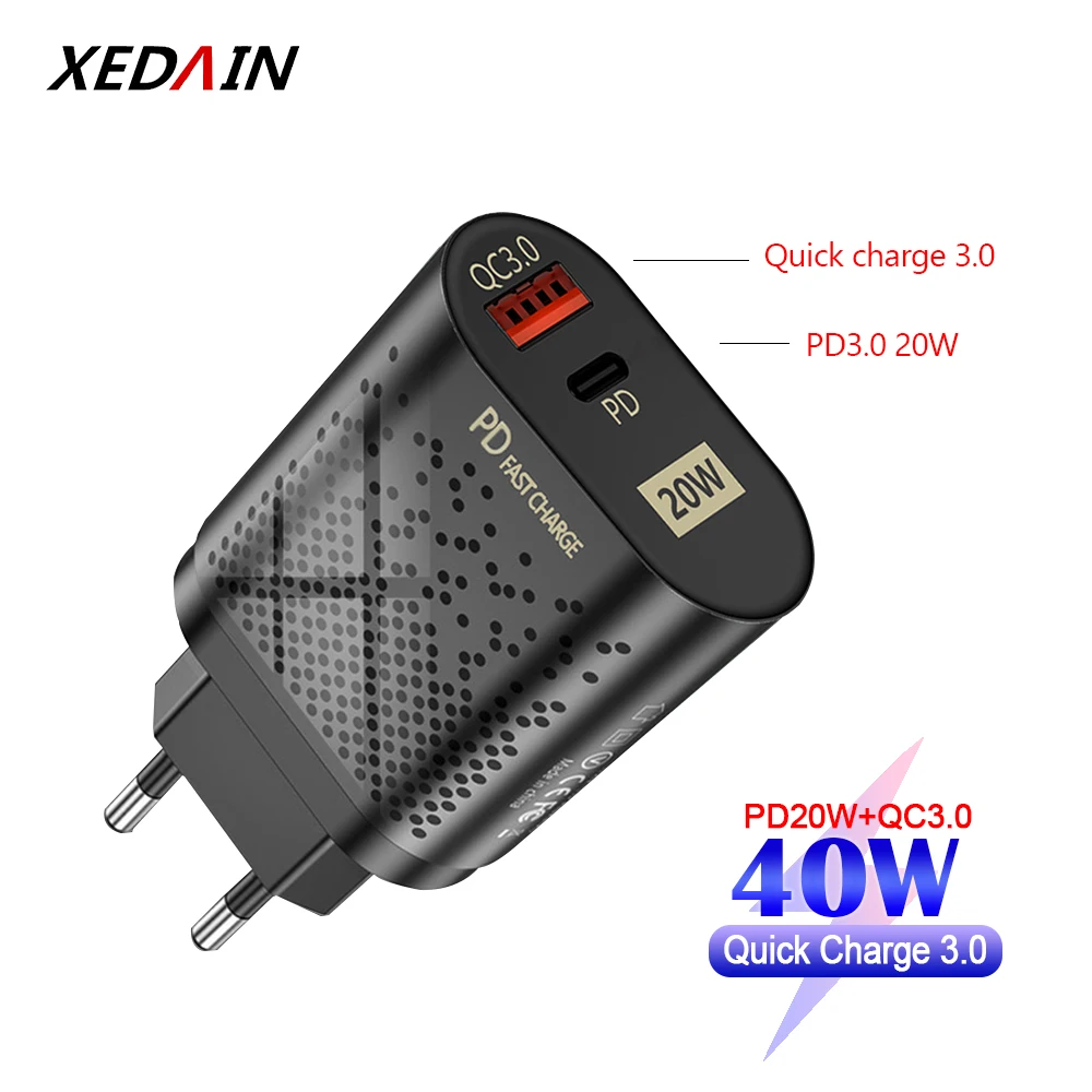 USB C PD кабель Type с функцией быстрой настенное зарядное устройство адаптер