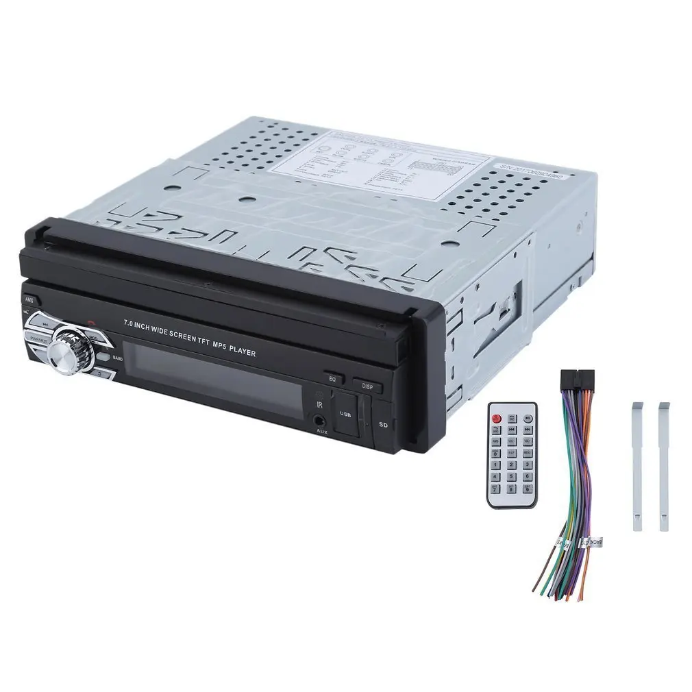 

9601 7 Inch Single DIN Car MP5 Player Universal Automobile Stereo Music Player Bluetooth Touch Car MP5 Player Flip Up FM Radio