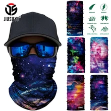 

3D Seamless Universe Galaxy Balaclava Magic Face Cover Warmer Ski Neck Scarf Ring Tube Bandana Sun Geometry Headband Men Women