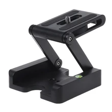 

2022 Z Flex Tilt Tripod Head Aluminum Alloy Folding Z Tilt Head Quick Release Plate Stand Mount Spirit Level For Phones Camera