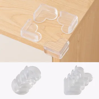 

4pcs/set Baby Safety Table Corner Protector Transparent Kids Safe Table Angle Anti-Collision Protection Furniture Cover