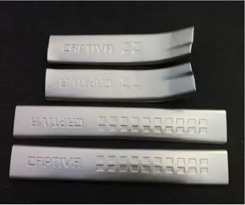 

High quality stainless steel scuff plate / door sill protector Sticker for 2013-2016 Chevrolet Captiva (4 pcs)