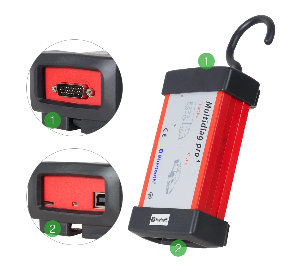 Диагностический сканер Multidiag pro + bluetooth протокол CDP TCS OBD II диагностический