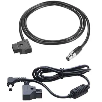 

1pcs D-Tap Male to (Tinny) XLR 4 Pin Cable Straight Cord & 1pcs D-Tap 2 Pin Male Connector to DC 5.5X2.5mm Plug Cable