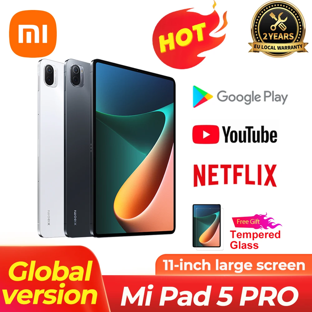 Телефон Xiaomi Tablet Pad 5 Pro Android 11 Snapdragon 870 6 ГБ + 128/256 120 Гц 2 K дюймов ЖК-экран Mi |
