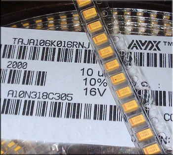 

20PCS Imported chip tantalum capacitor 16v10UF 10UF 16V A type 1206 volume