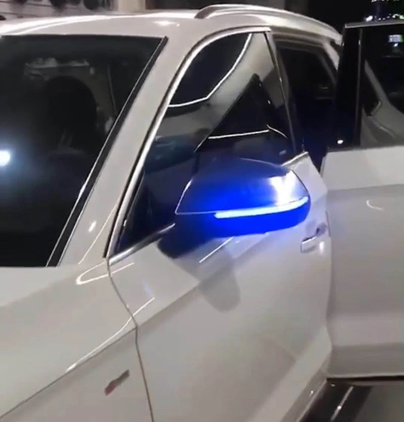 Динамический сигнал поворота мигалка для Audi Q5 Q5L Q7 4M светодиодный последовательный боковой зеркальный индикатор светильник лампа