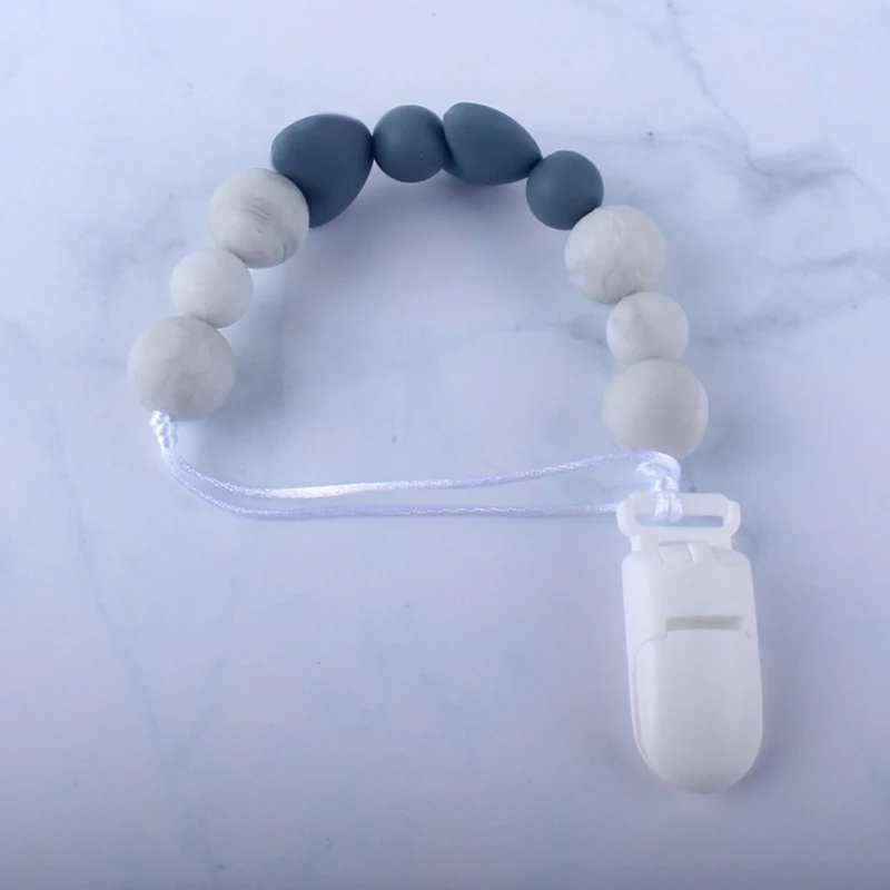 Cute Silicone Pacifier Chain Baby Supplies Teether Anti-fall Clip Chains Infants Chew Toy Nipple Feeding Appease