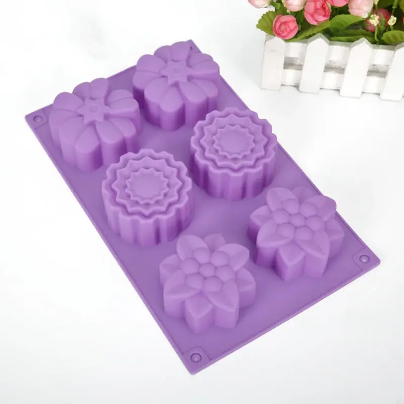 DIY 3D цветок силиконовые формы помадка украшения торта Форма для заливки шоколада, кондитерских изделий 72XF