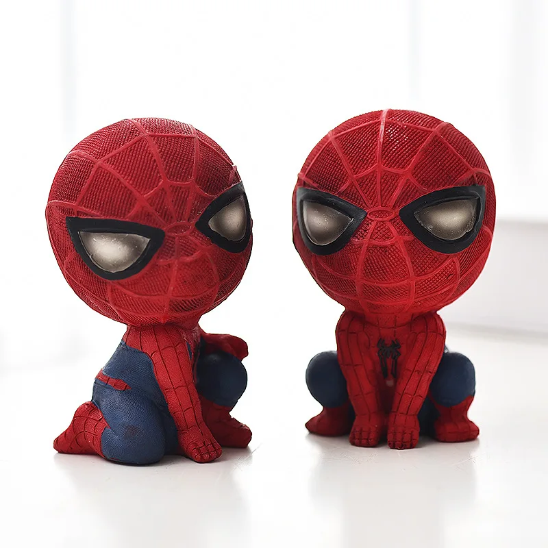 Disney Spiderman Piggy Bank Marvel Figure Avengers Resin Creative Model Gifts Decoration Toys For Children | Игрушки и хобби