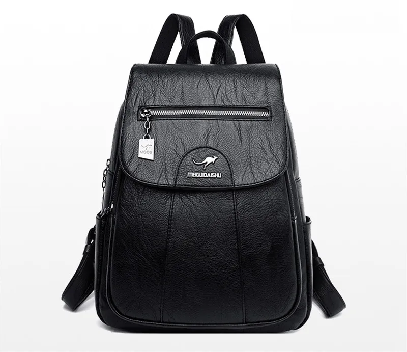 Женский качественный кожаный рюкзак Mochila Feminina, дизайнерская школьная сумка для девочек-подростков, Брендовая женская сумка для отдыха и путешествий, Sac A Dos