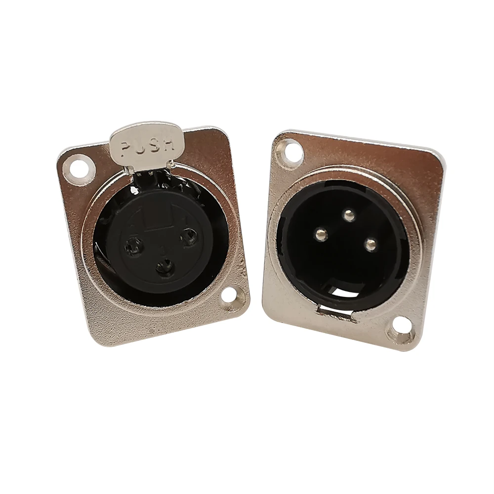 cabo mic metal habitacao prata 3 pinos 10pcs 01