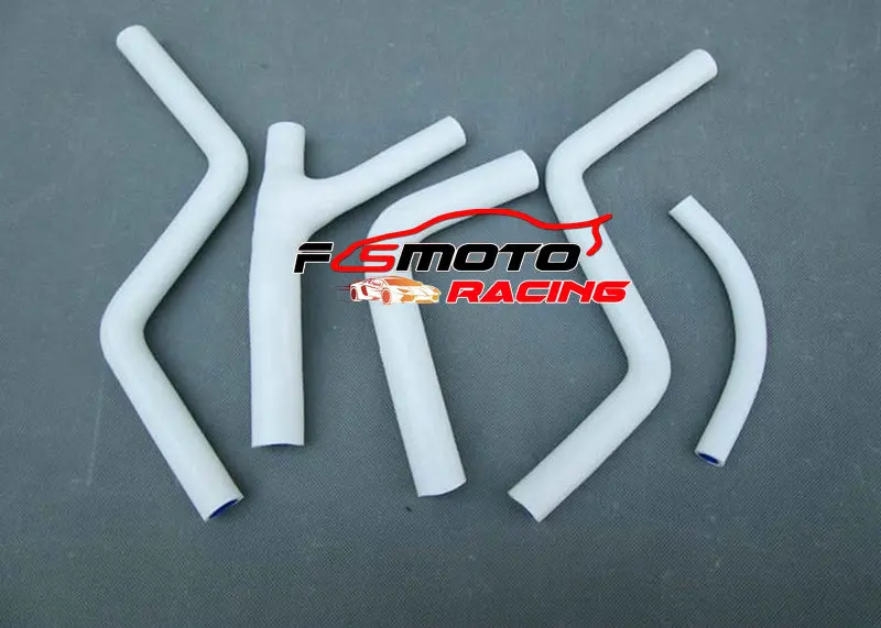 Белый Абсолютно силиконовый шланг радиатора для Honda CR250 CR 250 1985 1986 1987 85 86 87 - Цвет: Белый