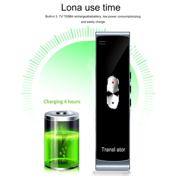 

T8S Portable Smart Voice Speech Translator 40 Languages Two-Way Real Time Instant Voice Translator For Learning Business Meet