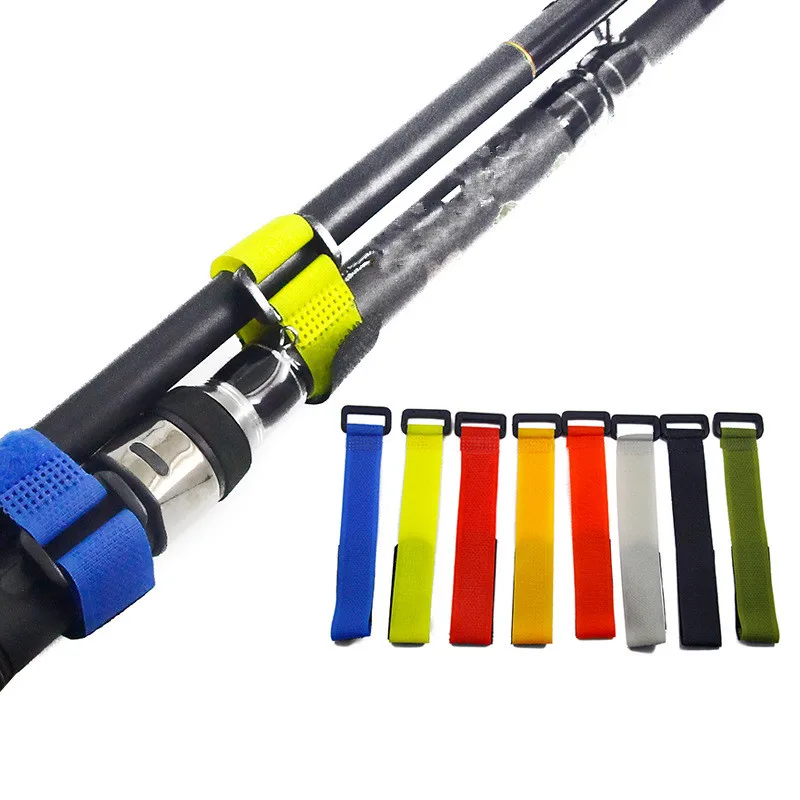 8pcs Lure Rod Binding Anti Buckle Ties Fishing Rod Bundle Outdoor
