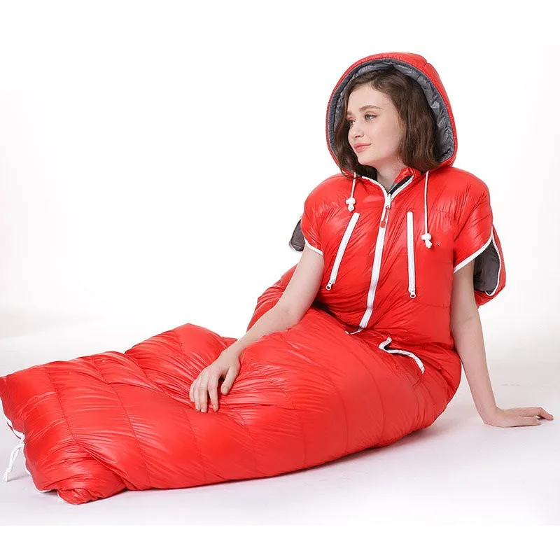203*70cm Outdoor Ultralight Mummy Sleeping Bag Winter Camping Climbing