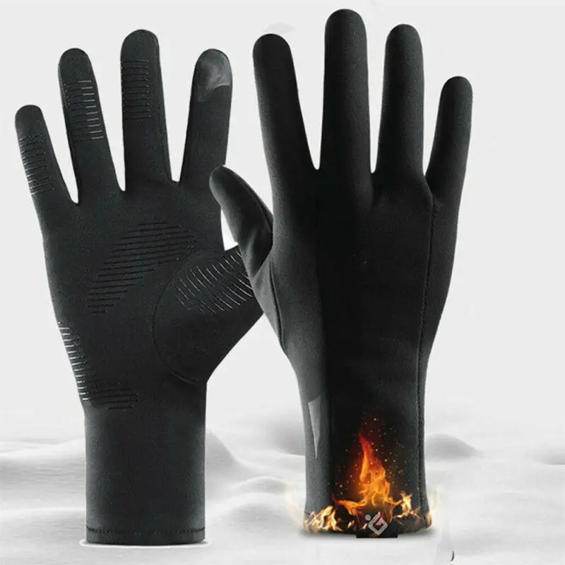 Мужские и женские зимние теплые ветрозащитные водонепроницаемые противоскользящие теплые перчатки для сенсорного экрана для езды на велосипеде, мотоцикле, на полный палец перчатки 3FS