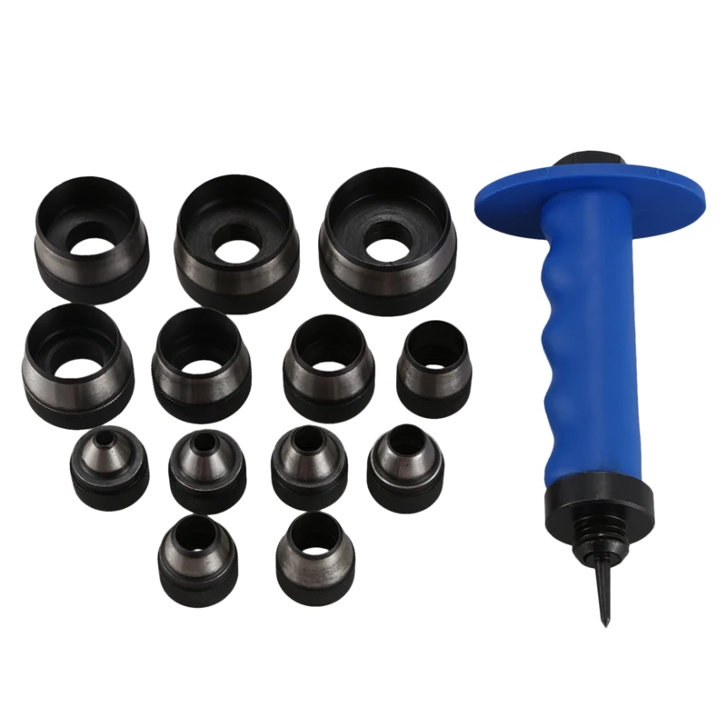 

13 Pc Hollow Punch Tool Set for Leather and Gasket 3/16Inch - 1-1/4Inch