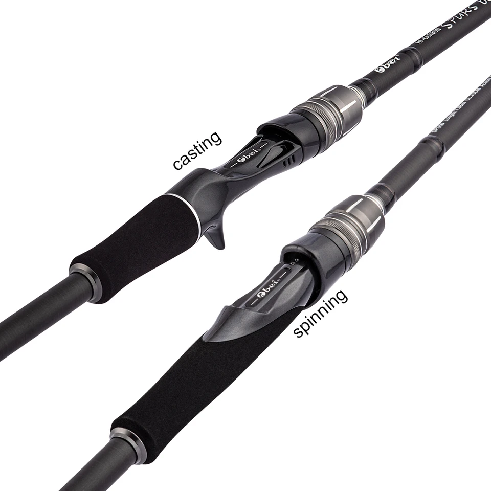 Teaser-カーボンベイトキャスティングフィッシングロッド,2つのセクションを備えた高炭素アクセサリー,淡水または屋外での使用に適しています,2.28または2.4m,xxh H5055a298f6244a42b6e2e7042375a