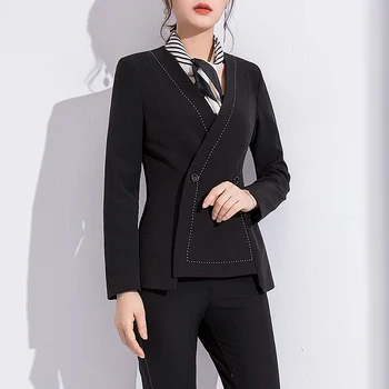 

Little Blazer Women 2020 Summer New Korean Version of the Loose Leisure Wild Long-Sleeved Black Thin