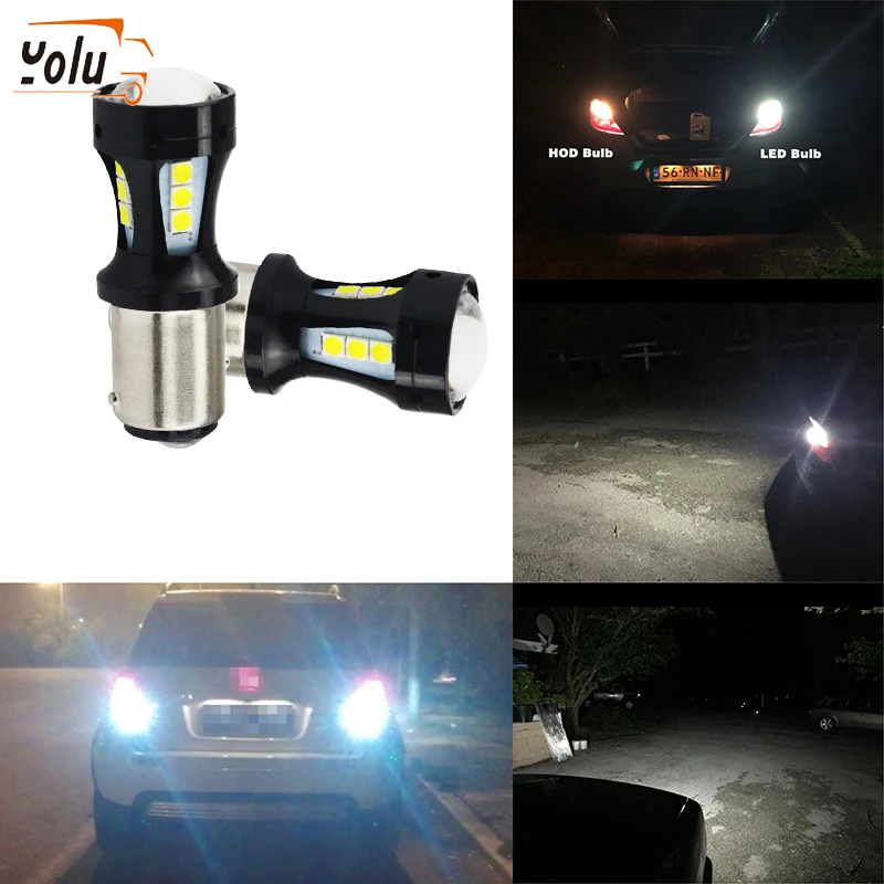 

YOLU New Brake Light BAY15D 1157 3030 18 lights LED Car Parking Brake Backup Bulb Auto External Lamp