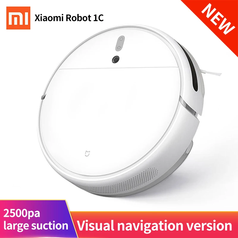 White Xiaomi mi робот пылесос 1C mi Роботизированный умный планируемый Тип wifi приложение управление авто заряд - Цвет: White