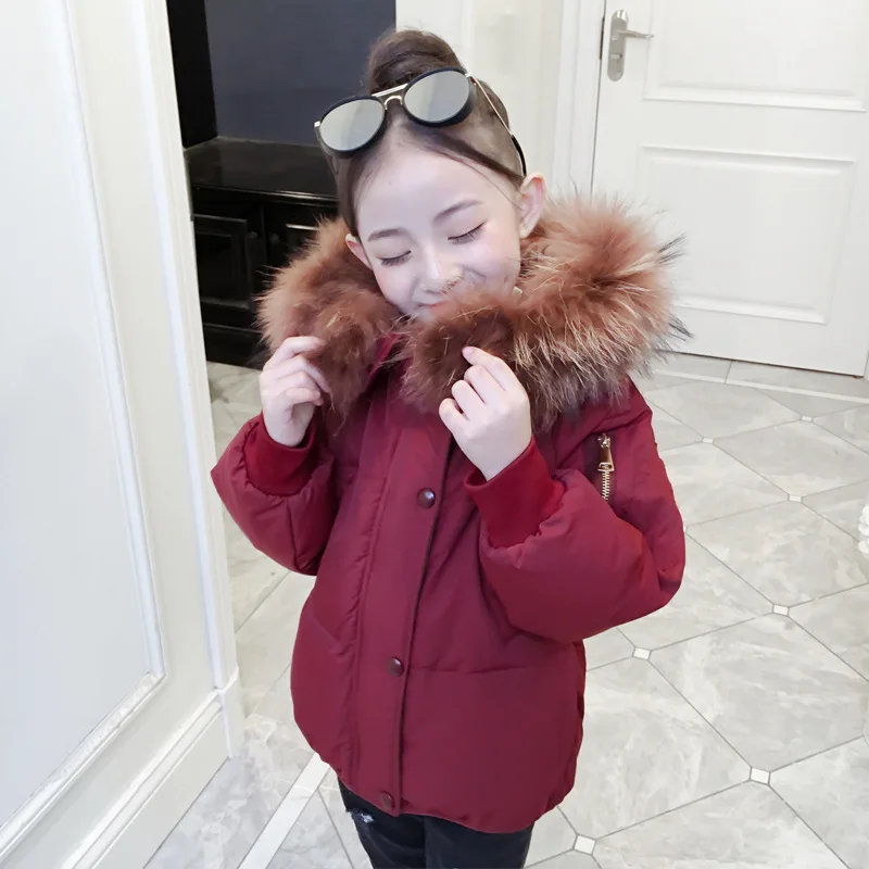 

2019 New Style Korean-style Cotton-padded Children Clothes Girls Winter Cotton-padded Clothes Big Boy Children down Cotton Fur C