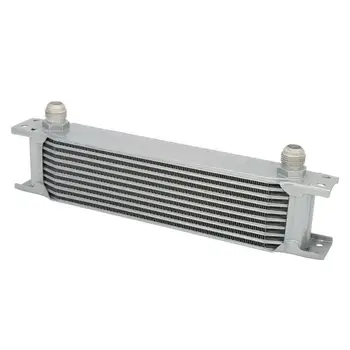 

Universal 248mm 13-row 10AN Coolant Transmission Engine Oil Cooler Extra Radiator Kit