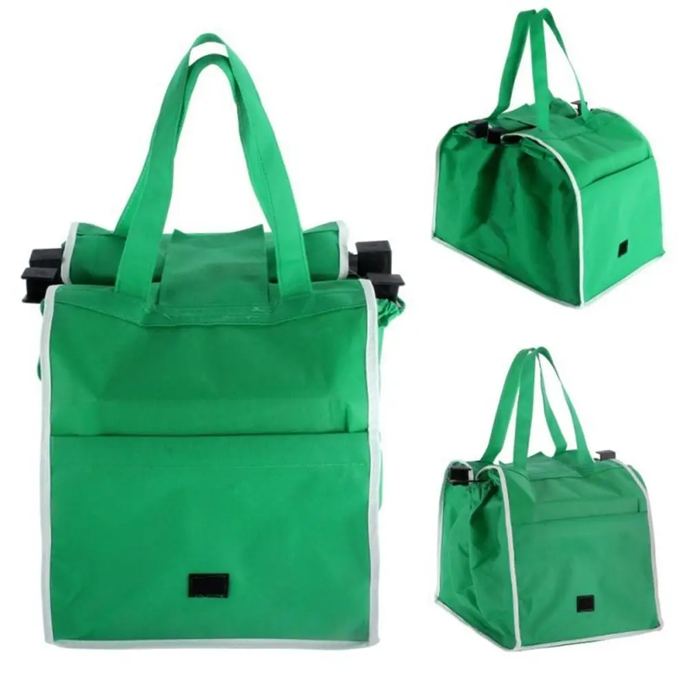 

Eco-Friendly Foldable Reusable Shop Handbag Supermarket Thicken Trolley Shopping Cart Portable Grocery Store Bags