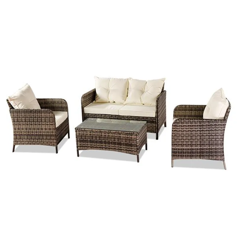 

Oshion Outdoor Leisure Sofa Combination Four-piece Set-Gray Package-1 (Combination Total 2 Boxes)