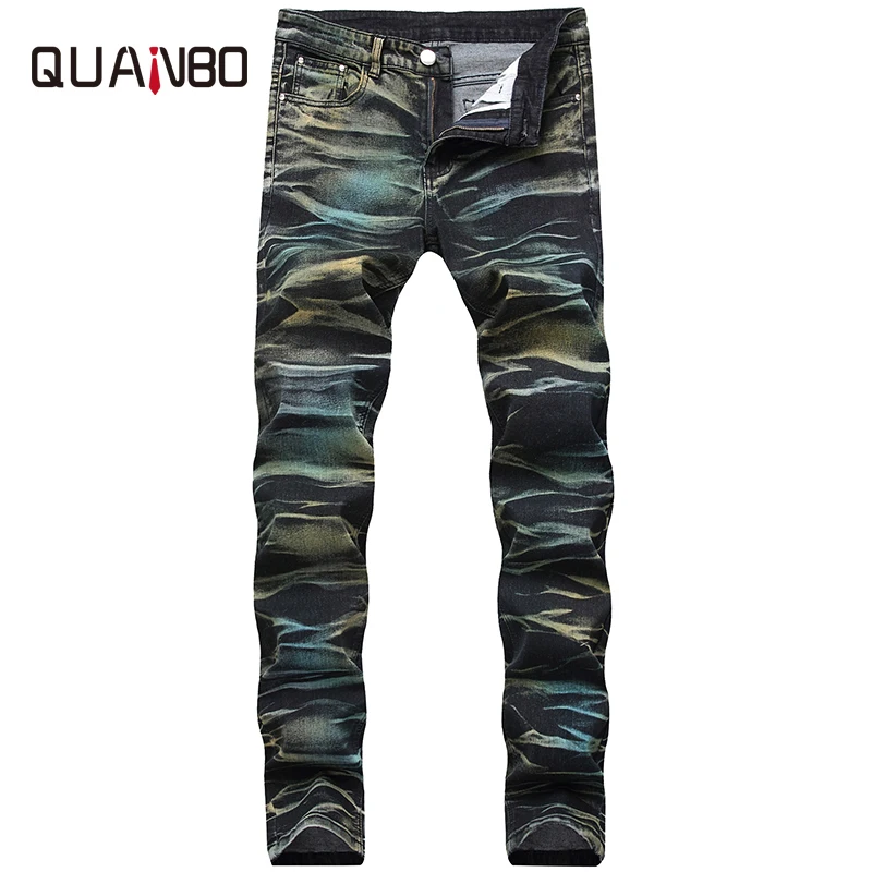 2019 Autumn New Jeans Men Classic Casual High Quality Straight Leg Male Casual Pants Multicolour Lines Slim Fit Denim Trousers 2019 Autumn New Jeans Men Classic Casual High Quality Straight Leg Male Casual Pants Multicolour Lines Slim Fit Denim Trousers