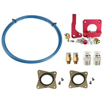 

3D Printer Upgrade Kit with Capricorn Premium XS Bowden Tubing Metal Feeder Extruder Frame,Fittings and Stepper Dampers