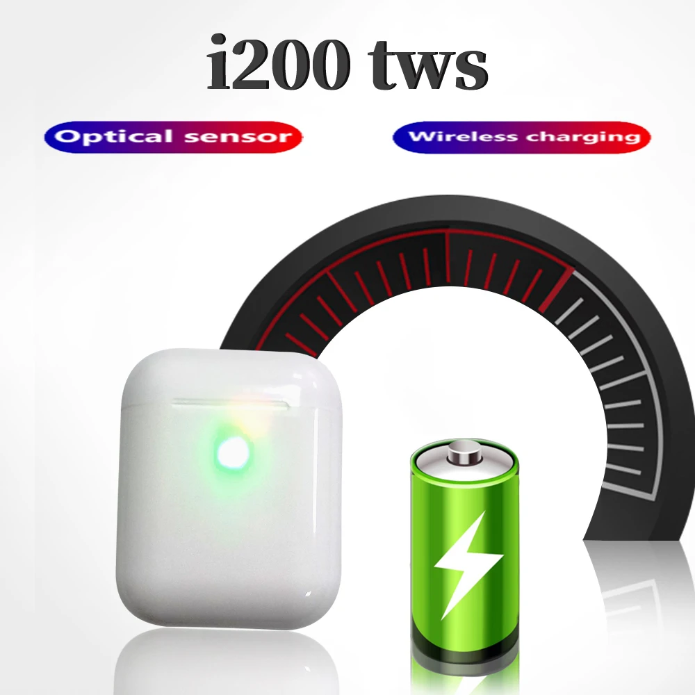 I200 TWS Bluetooth 5,0 наушники Беспроводная зарядка ушной затычки всплывающие гарнитуры относительно i20 i30 i60 i80 i90 чип сенсор лучше