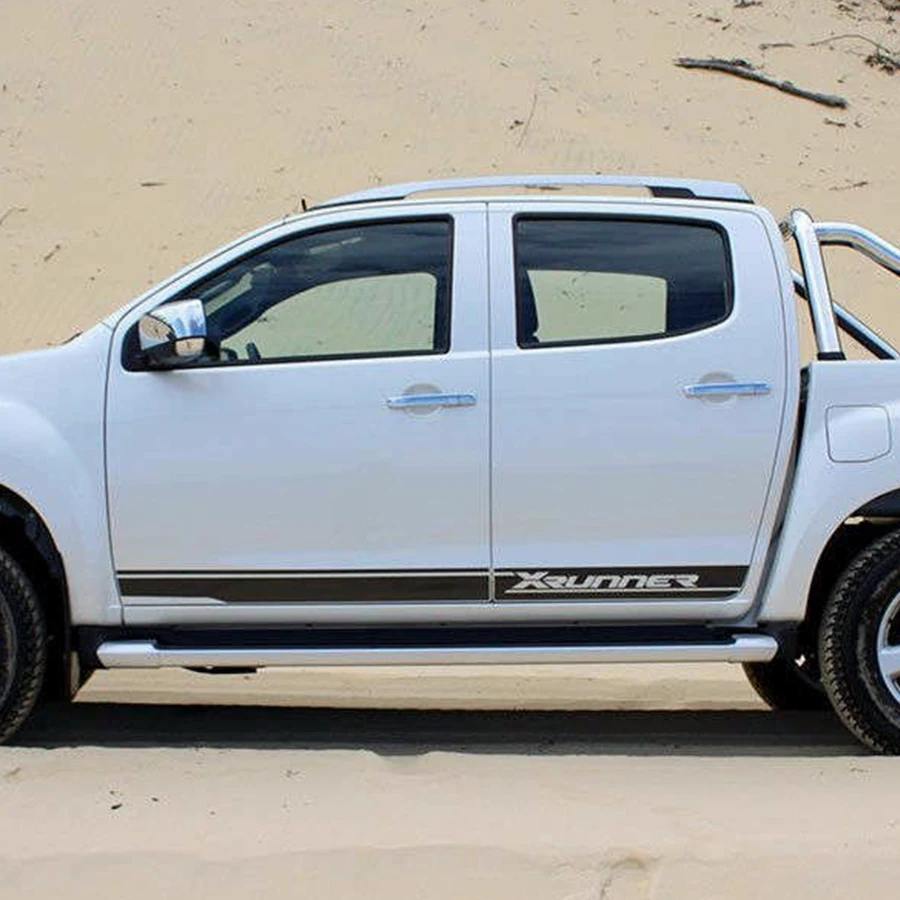 Экстерьер автомобиля 2 шт xrunner Боковая дверь крутая полоса графическая виниловая