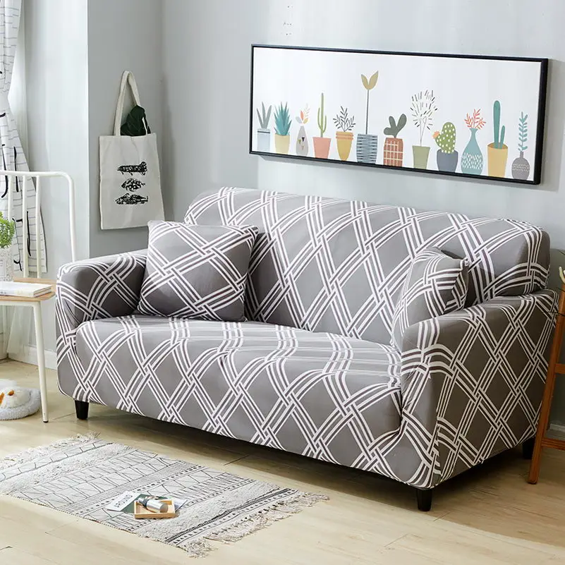 Универсальный цветочные покрывала для дивана стрейч эластичный чехол для дивана чехлов для гостиной диван Чехлы для кресел протектор мебели 1/2/3/4 местный - Цвет: Color 8