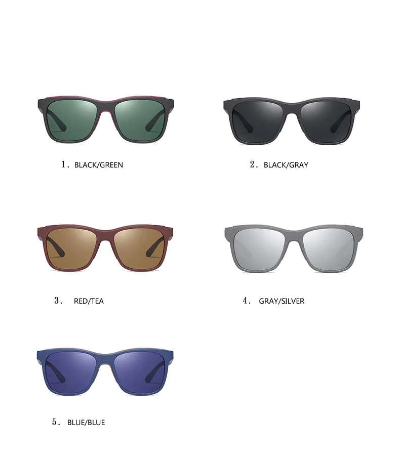 VCKA брендовые Дизайнерские Модные поляризованные солнцезащитные очки для мужчин и женщин, квадратные мужские солнцезащитные очки для рыбалки, женские очки zonnebril heren UV400