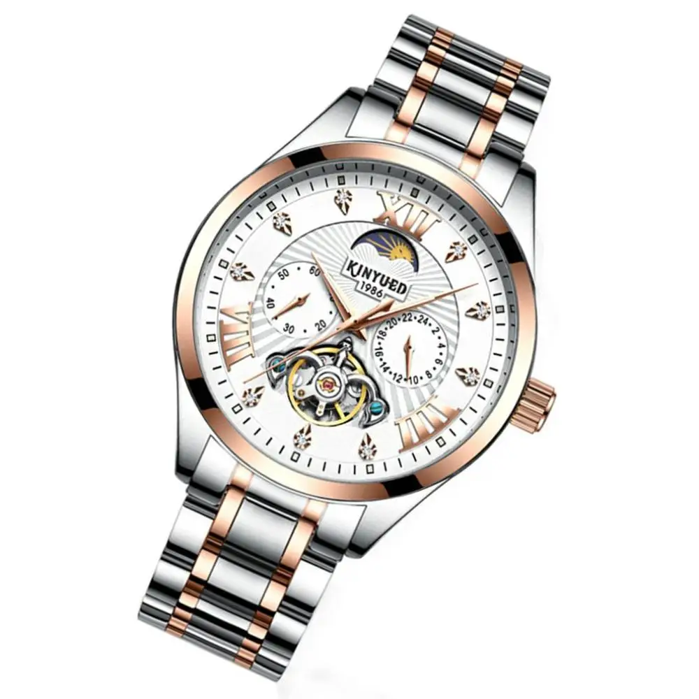 

Mechanical Watch Men Automatic Tourbillon Luxury Hollow Dial Luxury Design Business Fashion Men Mechanical Watch