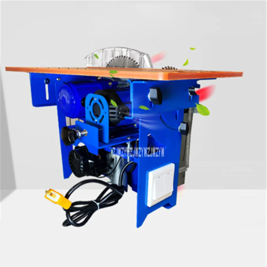 

Multi-function Woodworking Table Saw Open-type Dustless Mother-child Saw Liftable Oblique Cutting Table Saw 220V 4800rpm 15.5CM