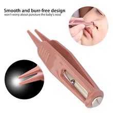 Горячая Распродажа светодиодов фонарик чистый пинцет Инструмент ушной Нос пупка из нержавеющей стали пинцет ушной воск уход за удалением