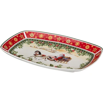 

Dish Christmas Collection 34.5 * 22 cm. Height 4 cm. Kitchen supplies