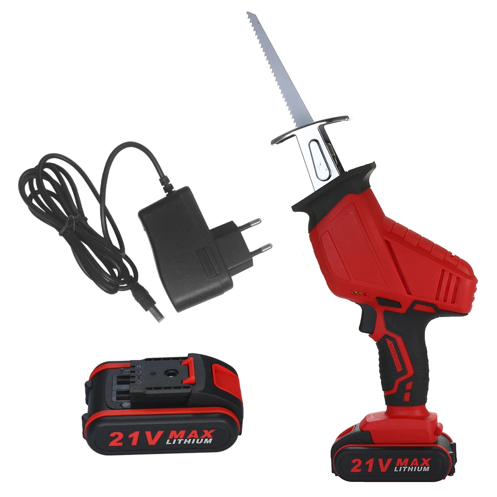 

21V 3500mAh Reciprocating Saw Rechargeable Lithium Battery Handheld Electric Saw Mini Sawing Machine Sweep-saw Small Felling Saw