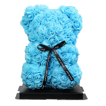 

Hot Sale Rose Teddy Bear Rose Artificial Decoration Christmas Gift Female Valentine Gift Birthday Gift