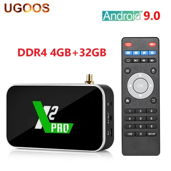 

UGOOS X2 PRO Smart Android 9.0 TV Box Amlogic S905X2 4GB DDR4 32GB 2.4G 5G WiFi 1000M Bluetooth 4K HD Media Player 2G16G X2 CUBE
