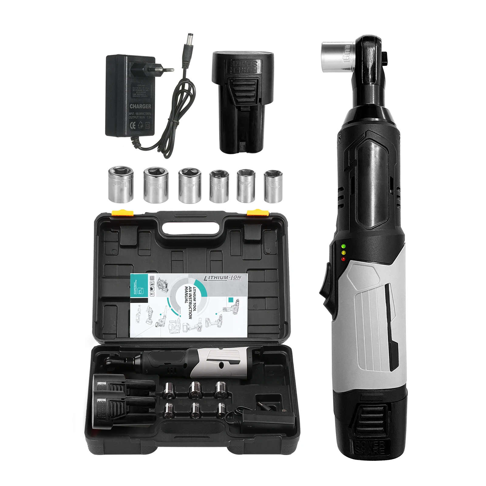 16.8v Electric Ratchet Wrench Cordless 