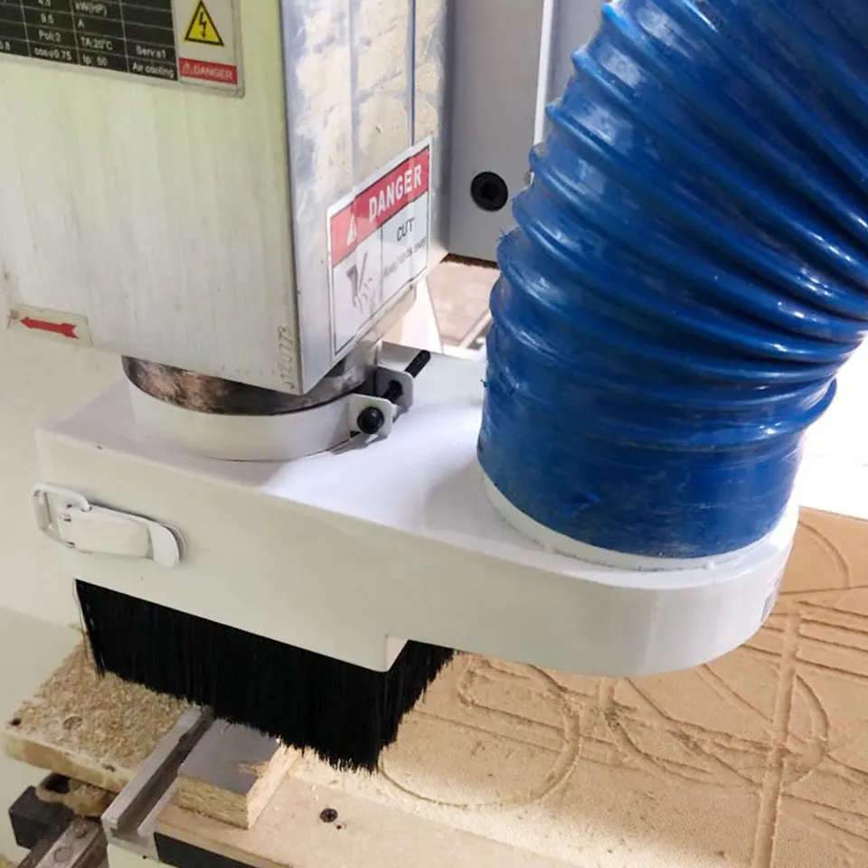 80mm Spindle Dust Cover Daedalus Orange Spindle Dust Shoe Cover Cleaner for CNC Router Engraving Milling Machine