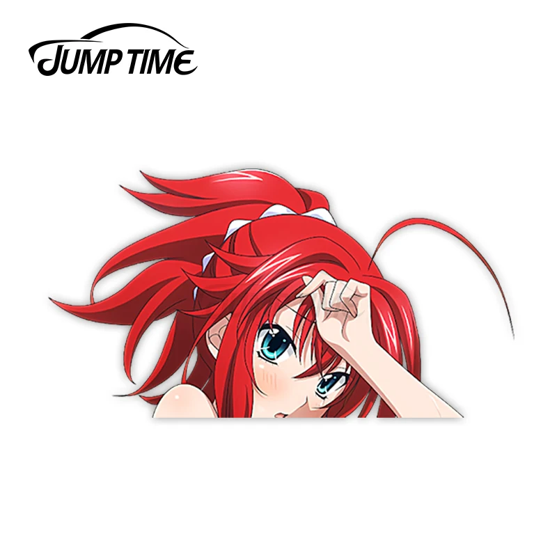 Прыгать время средней школы DxD Риас Gremory 308 в виде милого героя аниме девочка Peeker